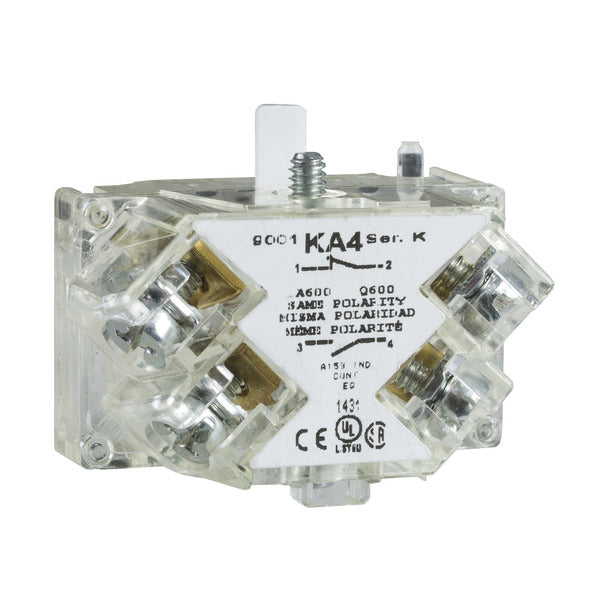 30MM CONTACT BLOCK 1NO 1NC SQD